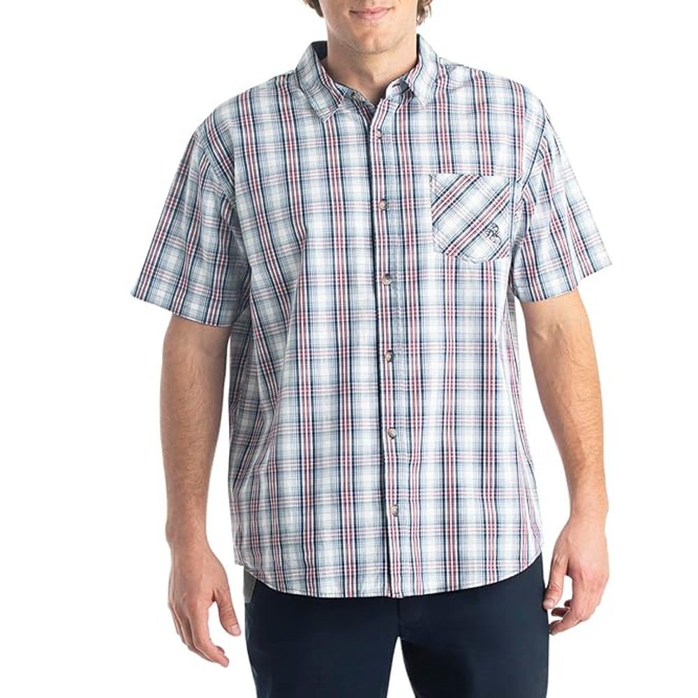 Men's Poplin Short Sleeve Button Down Shirt